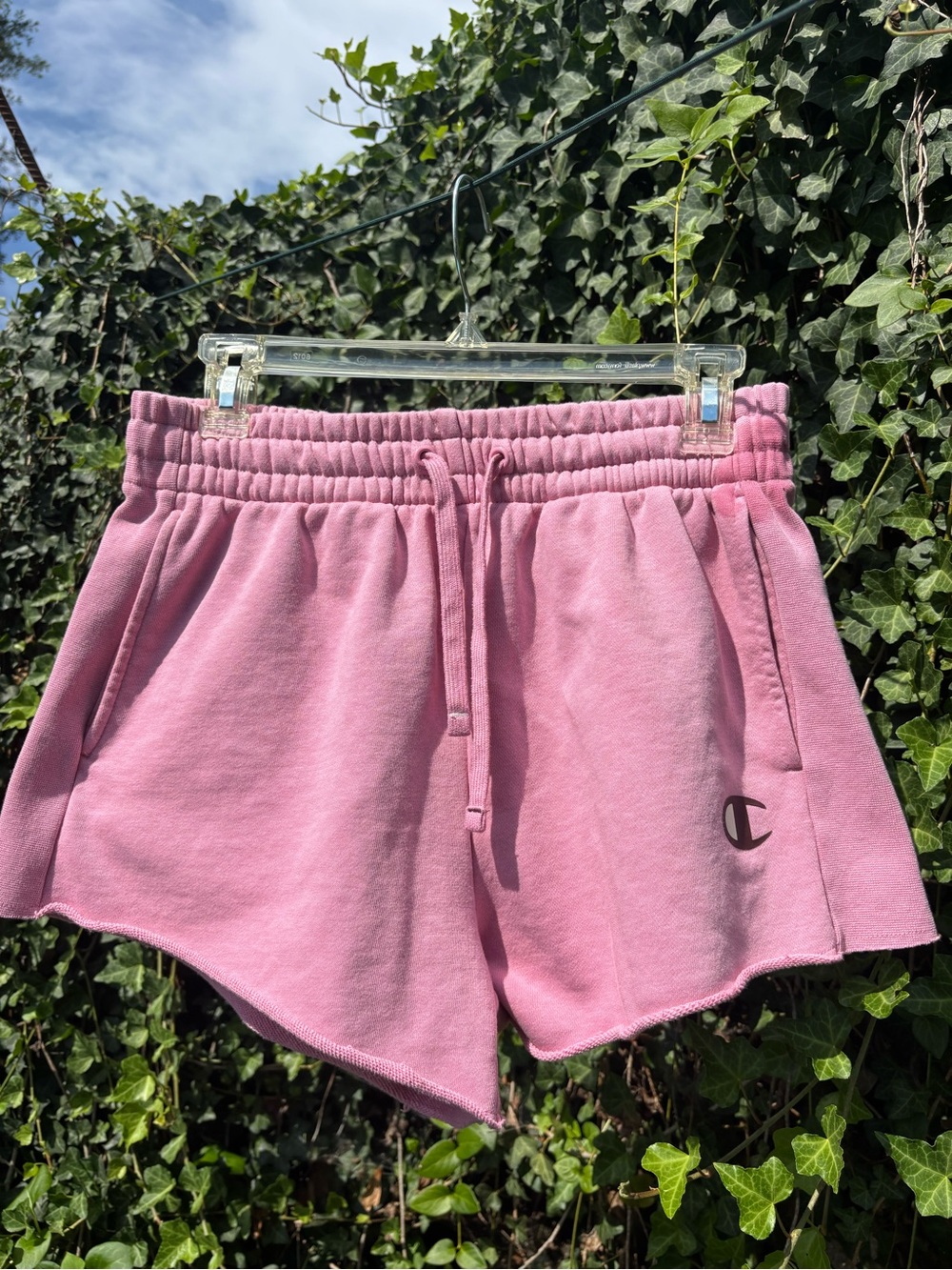 Champion Pink Elastic Waist Athletic Shorts
